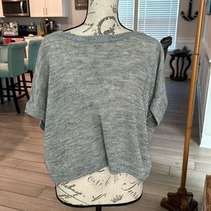 NWT small Express silver/gray glitter top